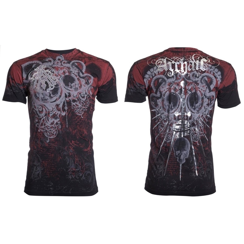 Archaic By Affliction Men's T-Shirt STURZHEIM - Picture 4 of 9